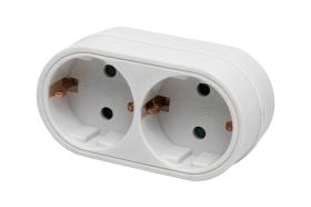 Cofan 51001033 - ADAPTADOR 2 VIAS FRONTAL SCHUKO (3.500W)