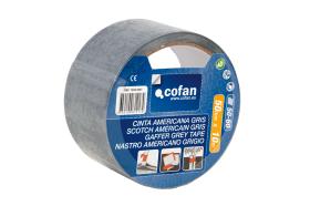 Cofan 10390001 - CINTA AMERICANA GRIS 180 MICRAS 50 MM X 10 M